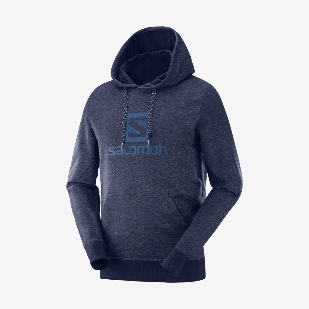 Salomon Singapore Mens Midlayers - SHIFT HOODIE M Navy | 84536-QEOC